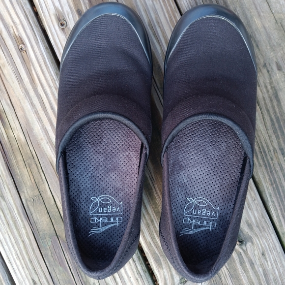 Dansko Volley Clogs Slip Resistant Black Vegan Professional Work Women's Size 37 - Picture 4 of 15